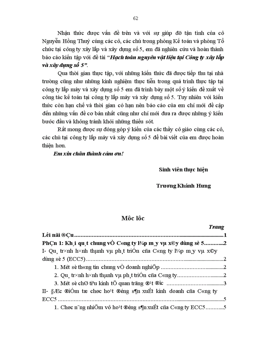image for page Hạch toán nguyên vật liệu tại Công ty xây lắp và xây dựng số 5 1