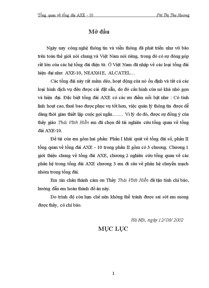 image for page Tổng quan về tổng đài AXE 10