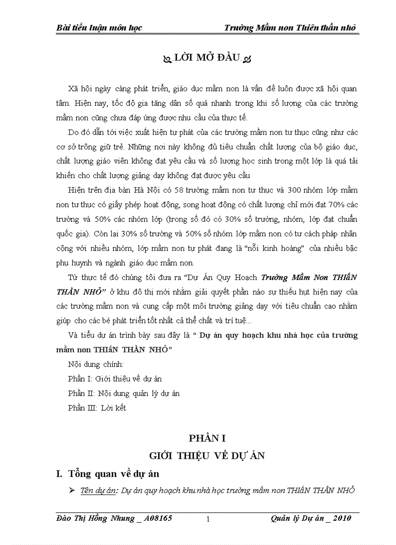 image for page Dự án quy hoạch khu nhà học của trường mầm non thiên thần nhỏ 1