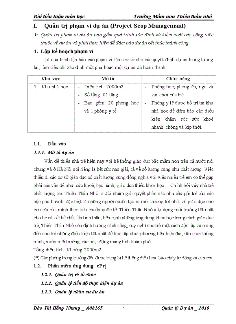 image for page Dự án quy hoạch khu nhà học của trường mầm non thiên thần nhỏ 1