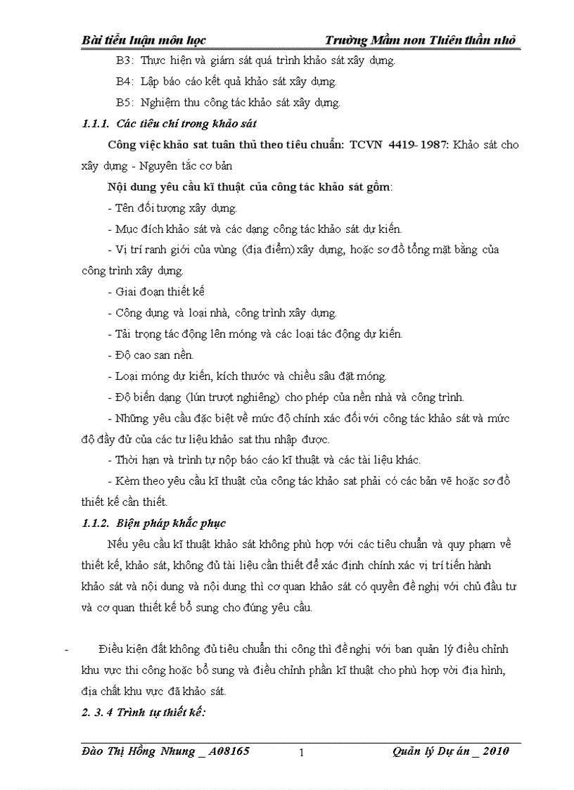 image for page Dự án quy hoạch khu nhà học của trường mầm non thiên thần nhỏ 1