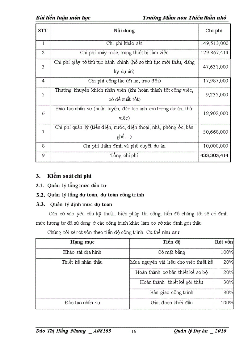 image for page Dự án quy hoạch khu nhà học của trường mầm non thiên thần nhỏ 1