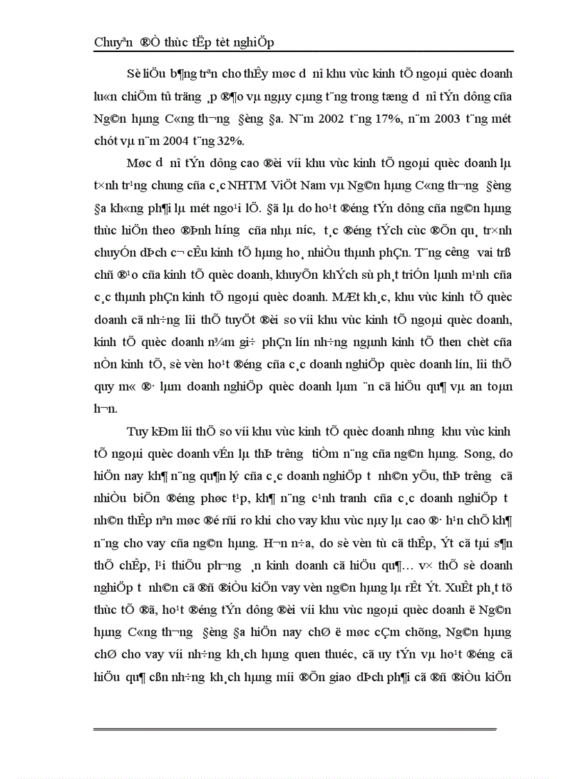 image for page Một số giải pháp hạn chế rủi ro an toàn tín dụng đối với kinh tế ngoài quốc doanh tại Ngân hàng công thương Đống Đa 1