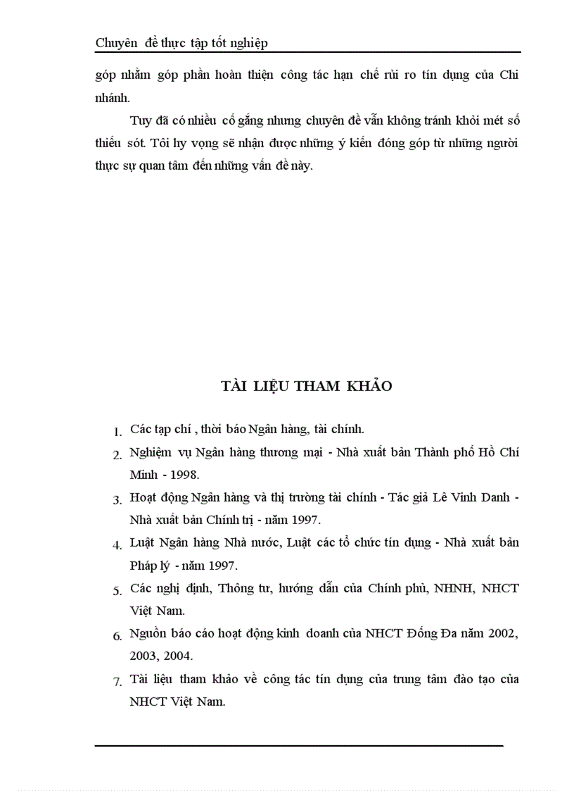image for page Một số giải pháp hạn chế rủi ro an toàn tín dụng đối với kinh tế ngoài quốc doanh tại Ngân hàng công thương Đống Đa 1