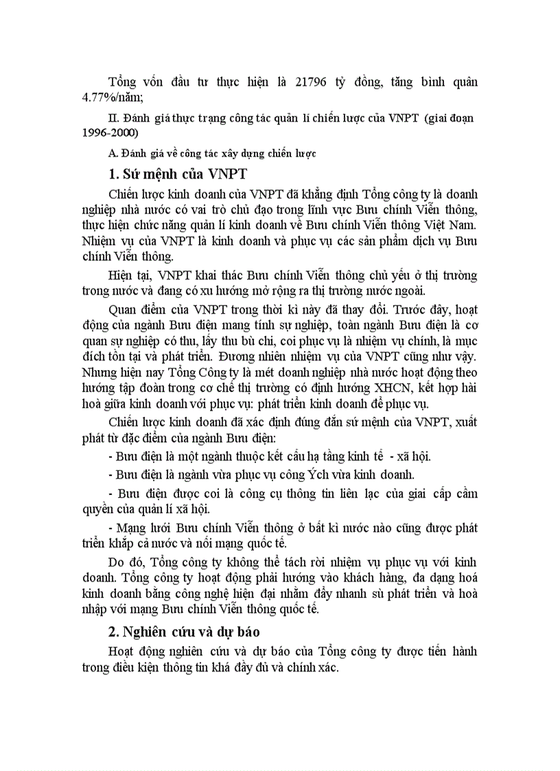 image for page Một số giải pháp hoàn thiện công tác quản lý chiến lược của Tổng công ty Bưu chính viễn thông Việt Nam 1