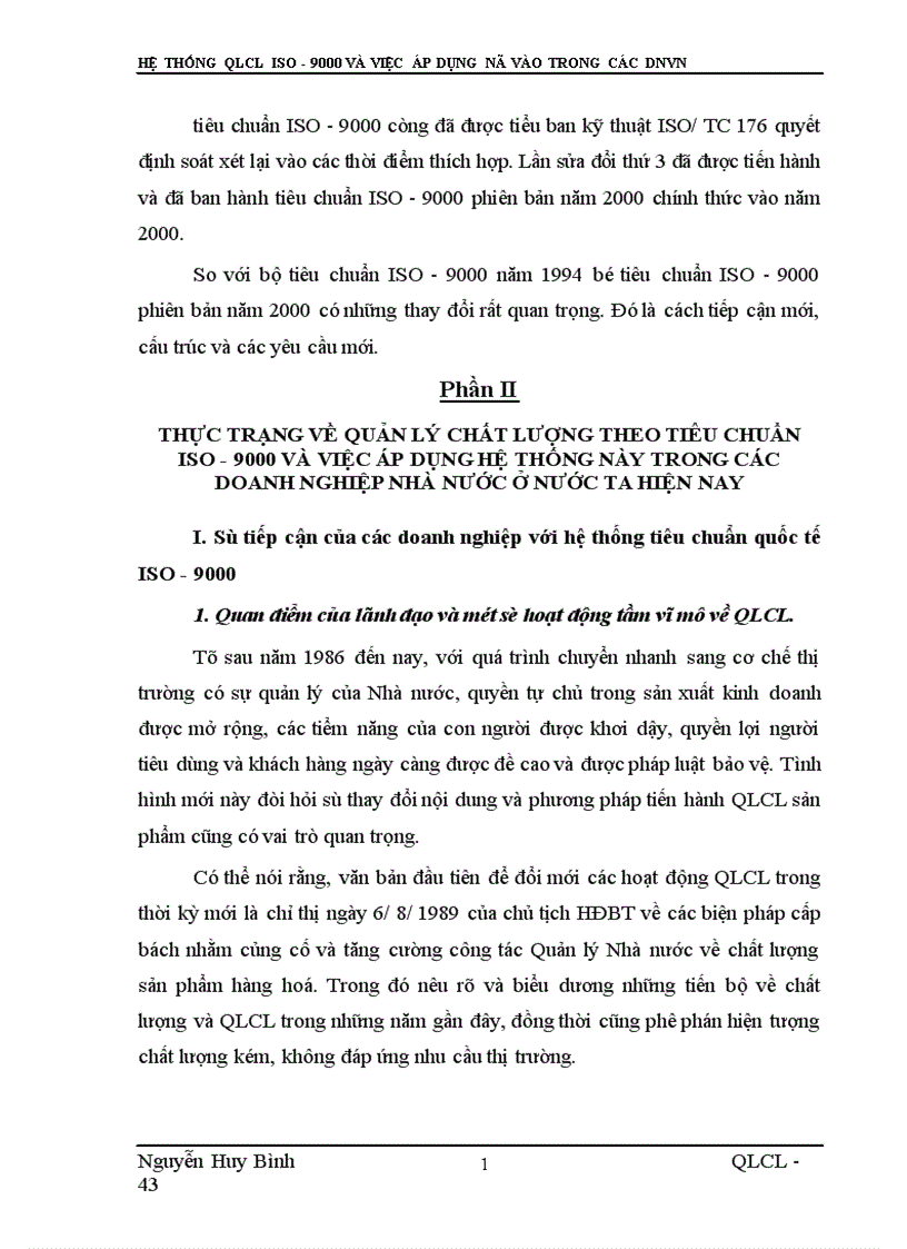 image for page Hệ thống QLCL iso 9000 và việc áp dụng nó vào trong các doanh nghiệp Việt Nam