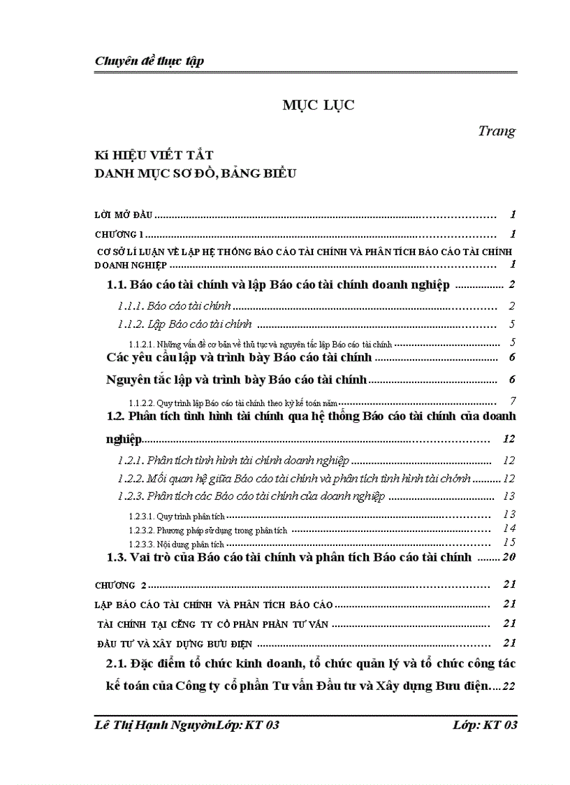 image for page Lập và phân tích Báo cáo tài chính tại Công ty cổ phần Tư vấn Đầu tư và Xây dựng Bưu điện
