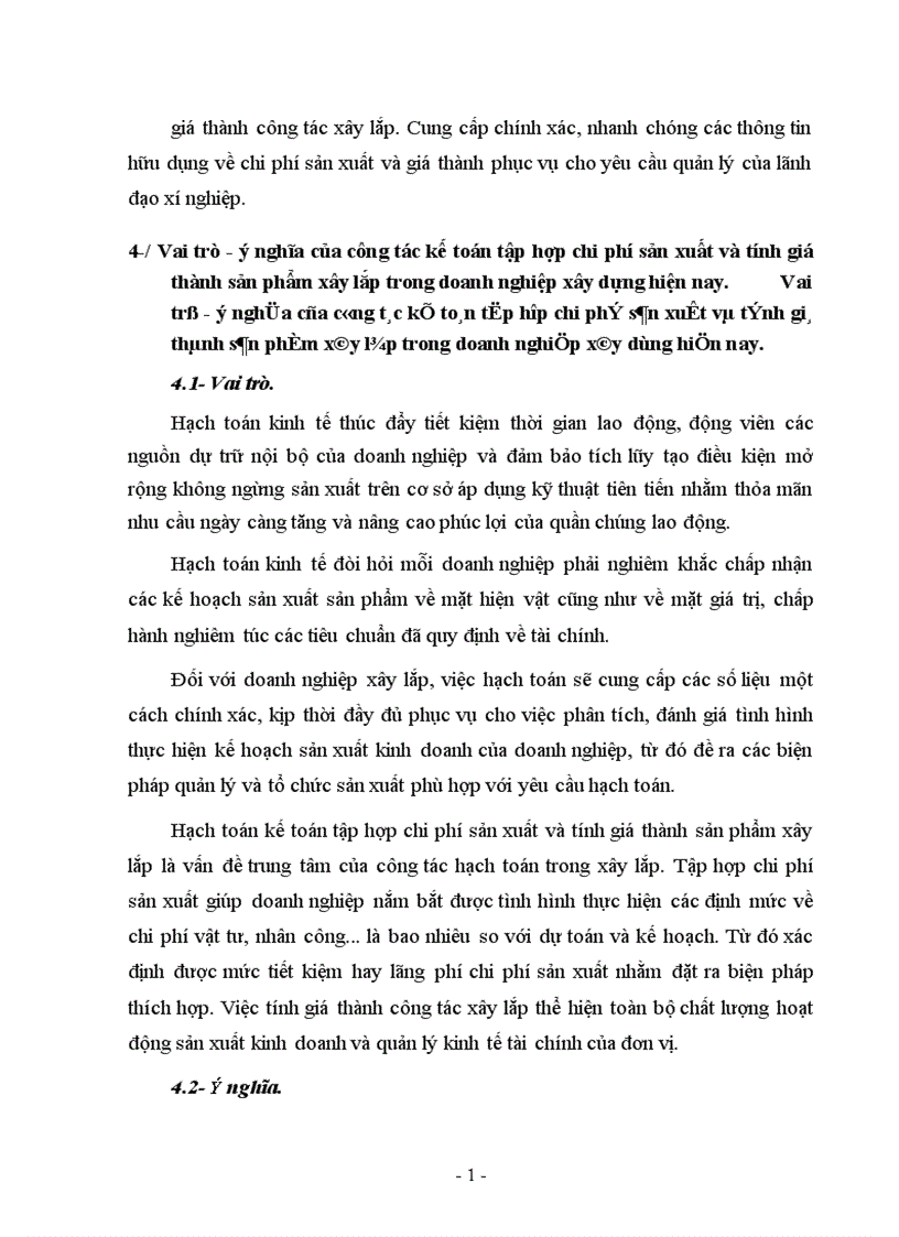 image for page Kế toán tập hợp chi phí sản xuất và tính giá thành sản phẩm xây lắp ở Công ty xây dựng số 1 1