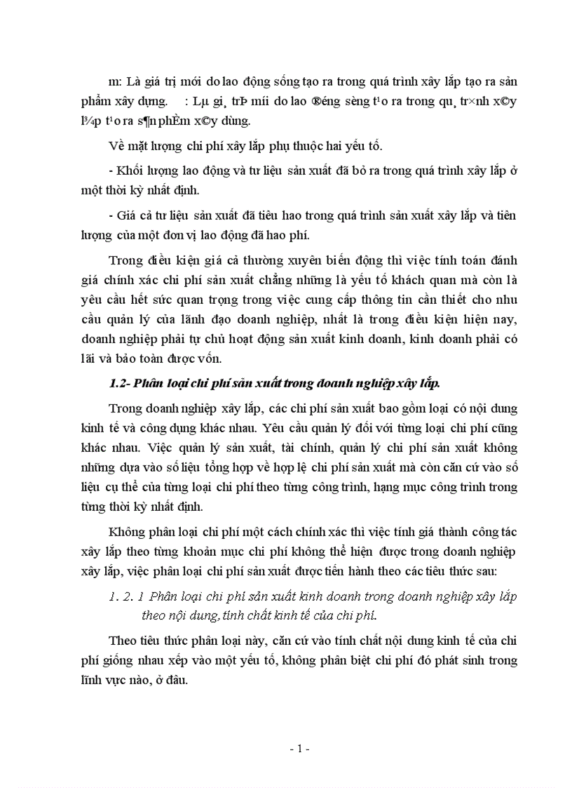 image for page Kế toán tập hợp chi phí sản xuất và tính giá thành sản phẩm xây lắp ở Công ty xây dựng số 1 1