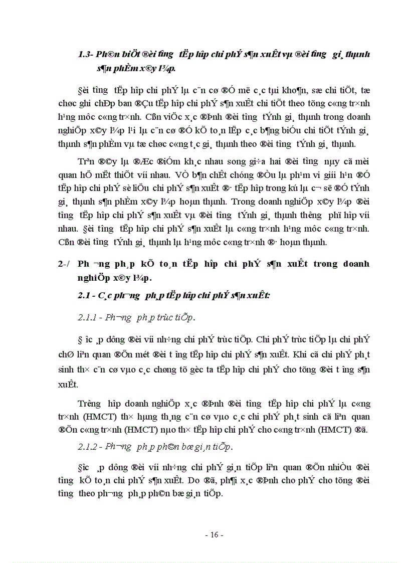 image for page Kế toán tập hợp chi phí sản xuất và tính giá thành sản phẩm xây lắp ở Công ty xây dựng số 1 1