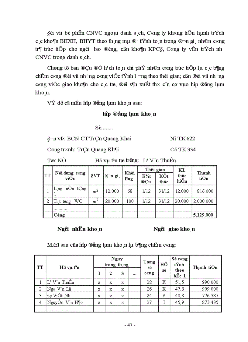 image for page Kế toán tập hợp chi phí sản xuất và tính giá thành sản phẩm xây lắp ở Công ty xây dựng số 1 1