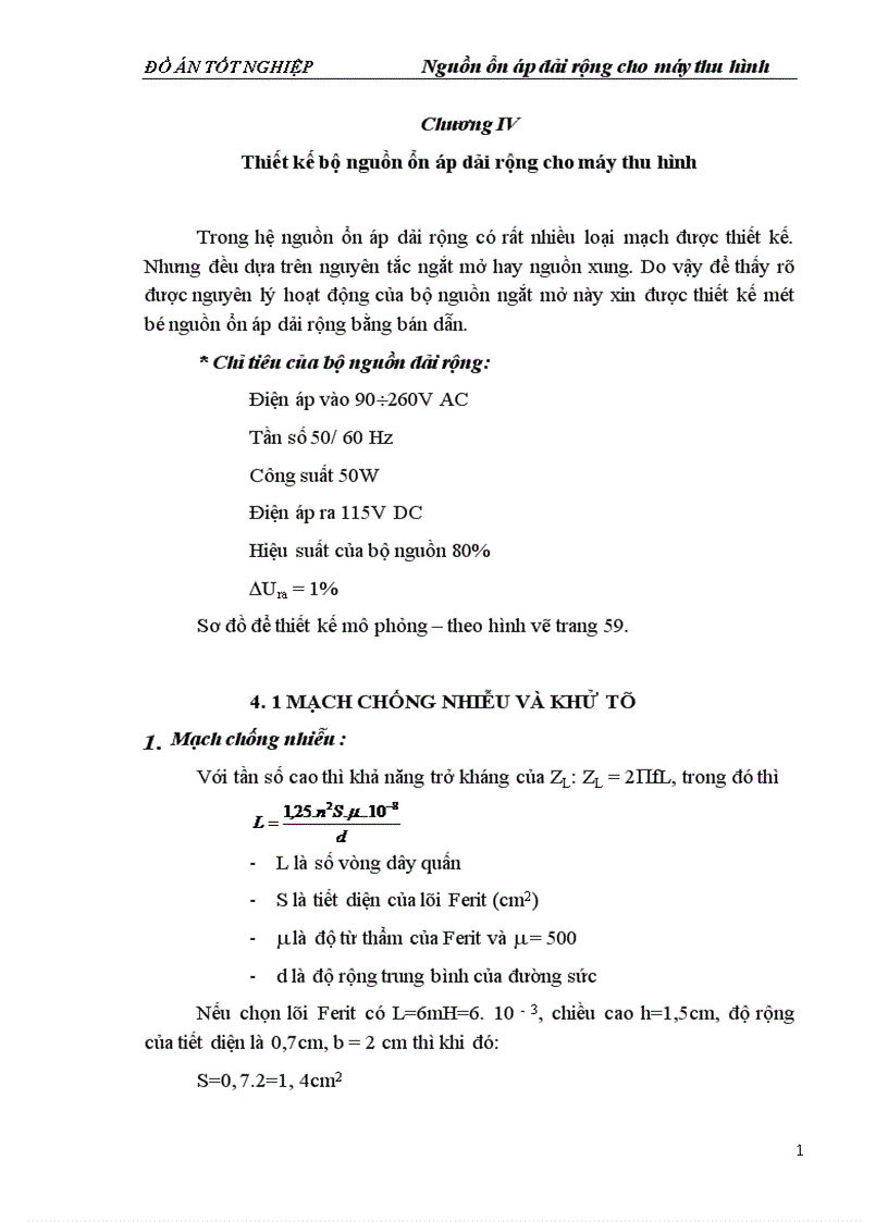 image for page Nguồn ổn áp dải rộng cho máy thu hình 1