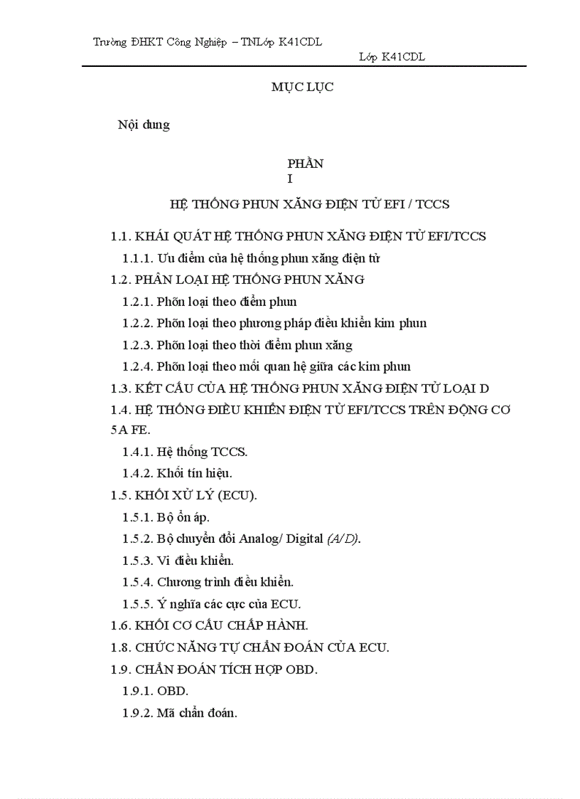 image for page Chức năng tự chẩn đoán của ecu