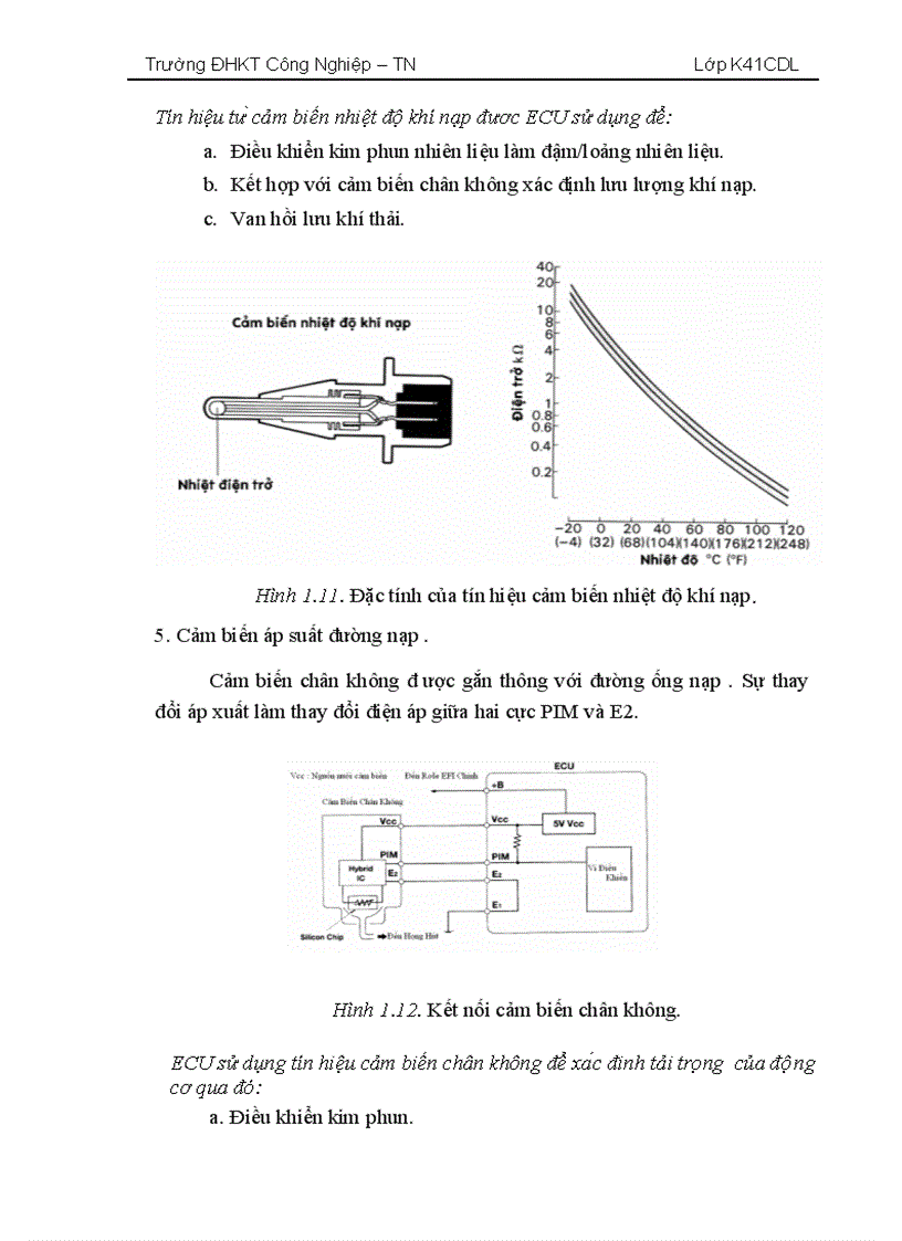 image for page Chức năng tự chẩn đoán của ecu