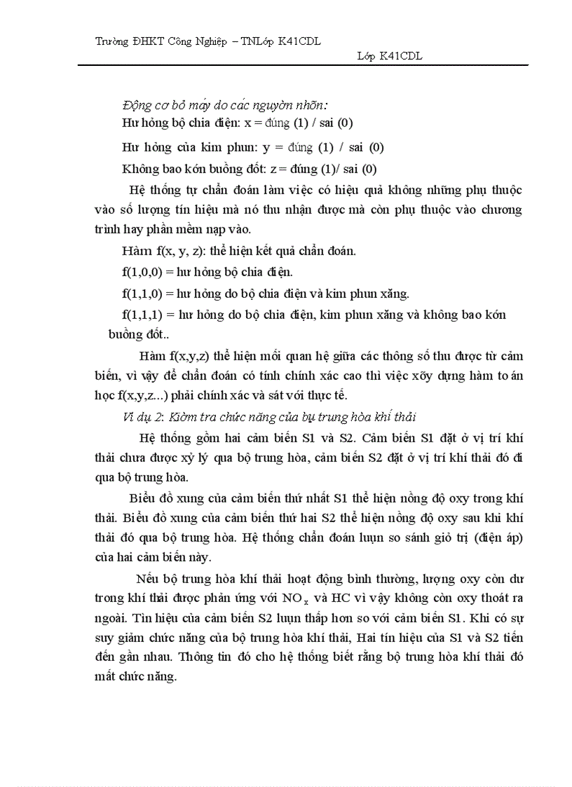 image for page Chức năng tự chẩn đoán của ecu