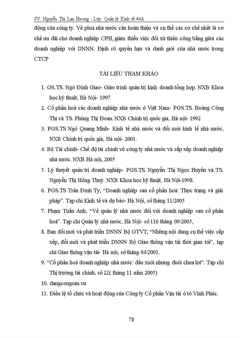 image for page Một số giải pháp nhằm góp phần nâng cao hiệu quả hoạt động sản xuất kinh doanh của Công ty Cổ phần Vận tải ô tô Vĩnh Phúc