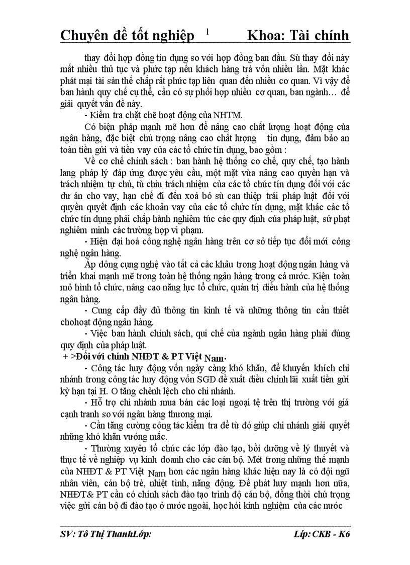 image for page Giải pháp nâng cao chất lượng hoạt động tín dụng ngắn hạn tại Sở giao dịch I Ngân hàng đầu tư và phát triển Việt Nam 1