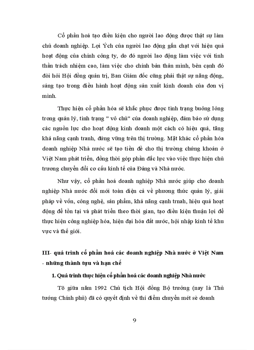 image for page Cổ phần hoá doanh nghiệp Nhà nước ở Việt Nam thực trạng và giải pháp 1