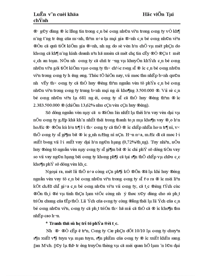 image for page Những giải pháp chủ yếu huy động vốn đổi mới thiết bị công nghệ tại Công ty Cổ phần dệt 10 10 1