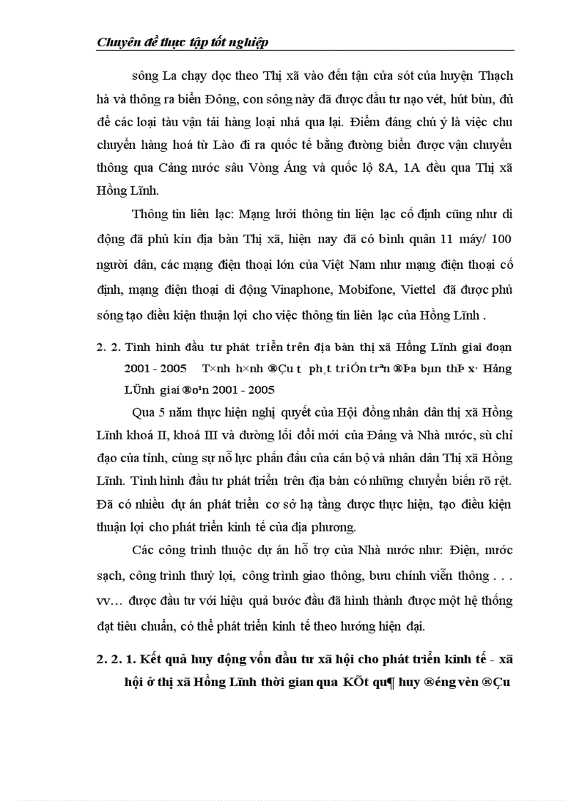 image for page Thực trạng và giải pháp sử dụng hiệu quả vốn đầu tư từ ngân sách cho đầu tư phát triển trên địa bàn thị xã Hồng Lĩnh tỉnh Hà Tĩnh giai đoạn 2000 2010 1
