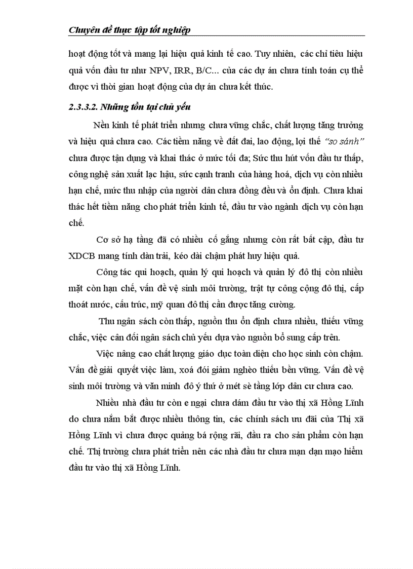 image for page Thực trạng và giải pháp sử dụng hiệu quả vốn đầu tư từ ngân sách cho đầu tư phát triển trên địa bàn thị xã Hồng Lĩnh tỉnh Hà Tĩnh giai đoạn 2000 2010 1