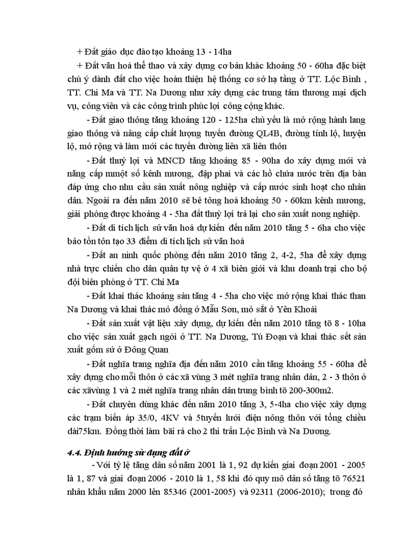 image for page Cơ sở khoa học của quy hoạch sử dụng đất đai huyện Lộc Bình Tỉnh Lạng Sơn thời kỳ 2001 2010