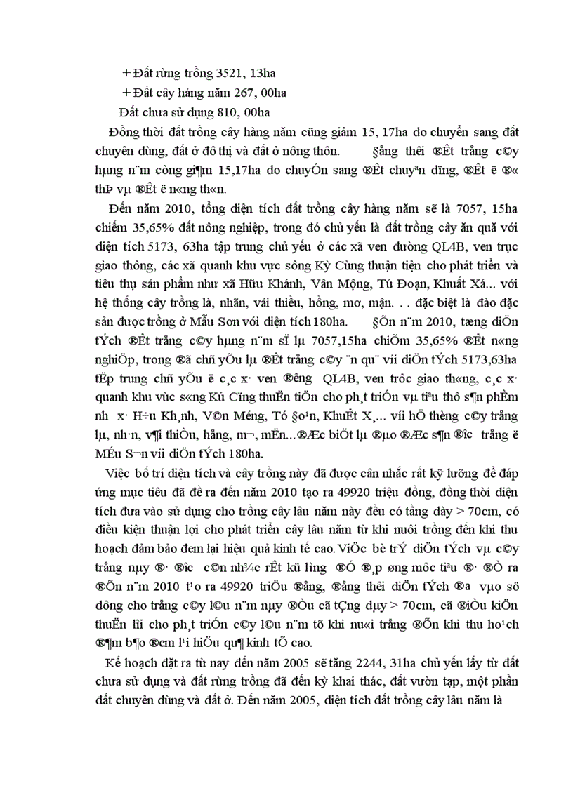 image for page Cơ sở khoa học của quy hoạch sử dụng đất đai huyện Lộc Bình Tỉnh Lạng Sơn thời kỳ 2001 2010