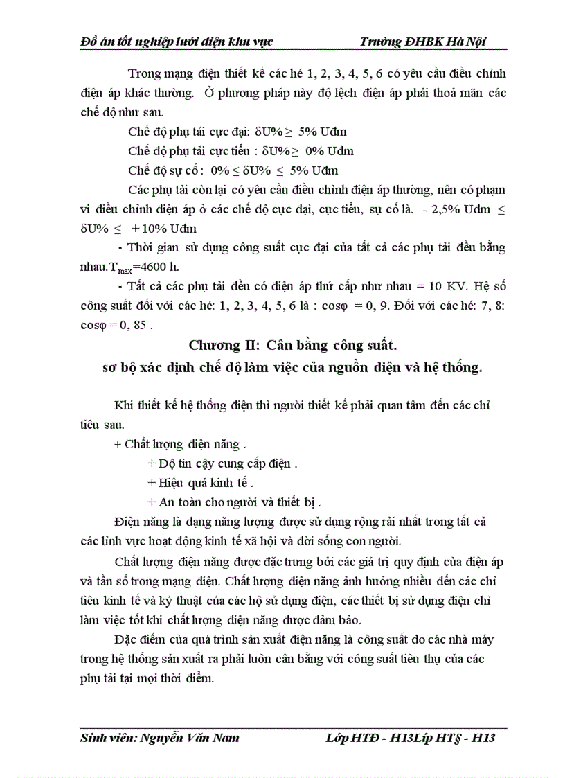 image for page Đồ án tốt nghiệp lưới điện khu vực