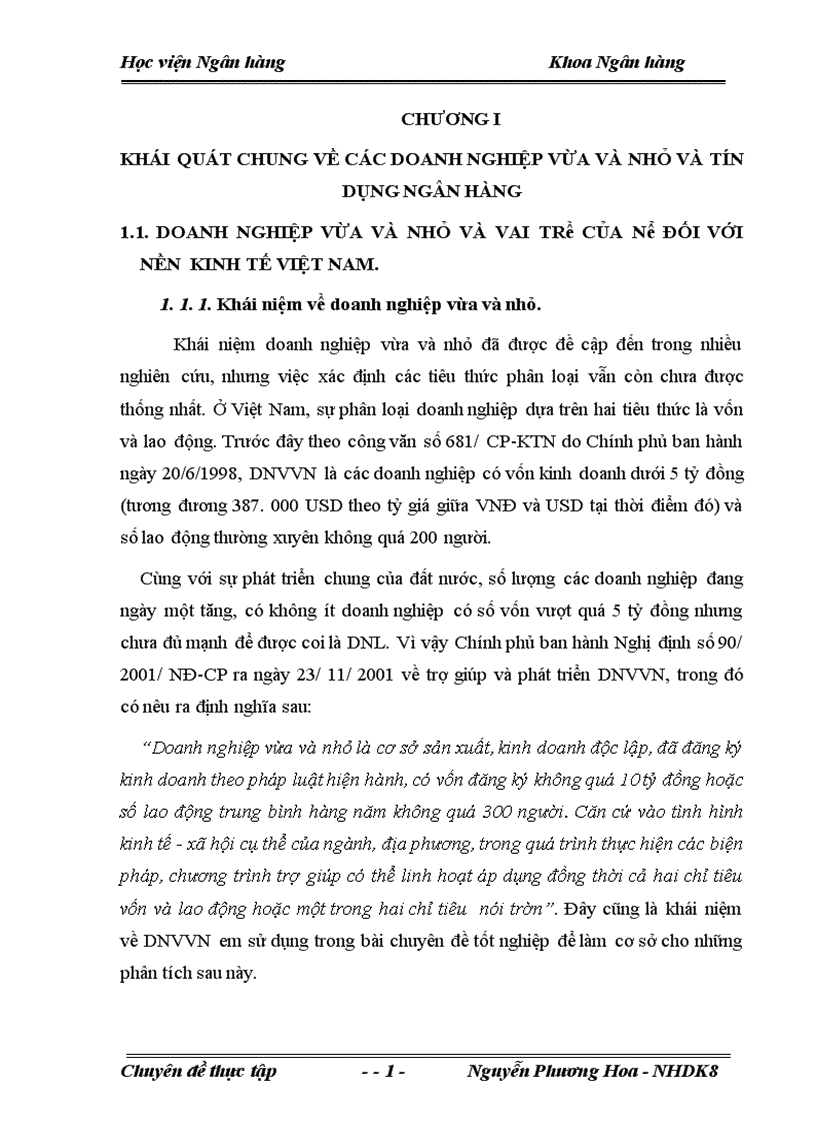 image for page Giải pháp nhằm nâng cao chất lượng tín dụng đối với doanh nghiệp vừa và nhỏ tại Ngân hàng nông nghiệp và Phát triển nông thôn Đông Anh 1