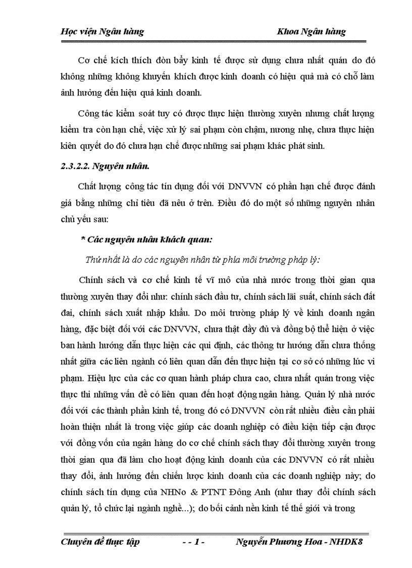 image for page Giải pháp nhằm nâng cao chất lượng tín dụng đối với doanh nghiệp vừa và nhỏ tại Ngân hàng nông nghiệp và Phát triển nông thôn Đông Anh 1