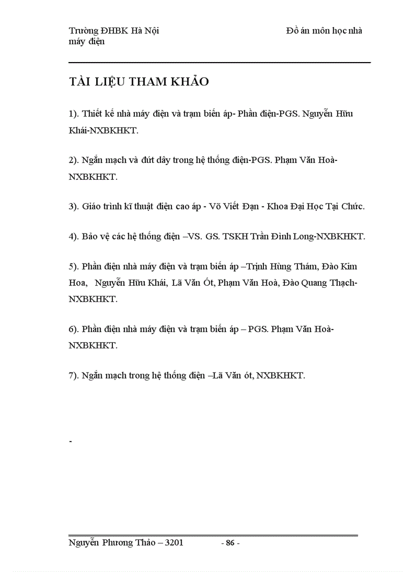 image for page Tính tổn thất điện năng trong các máy biến áp