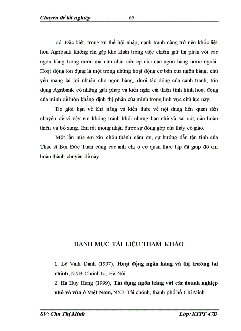 image for page Giải pháp nâng cao năng lực cạnh tranh hoạt động tín dụng của ngân hàng Nông nghiệp và Phát triển Nông thôn Việt Nam