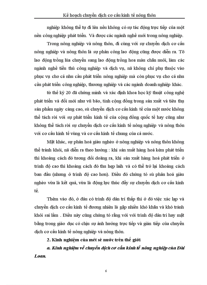 image for page Kế hoạch chuyển dịch cơ cấu kinh tế nông thôn 1