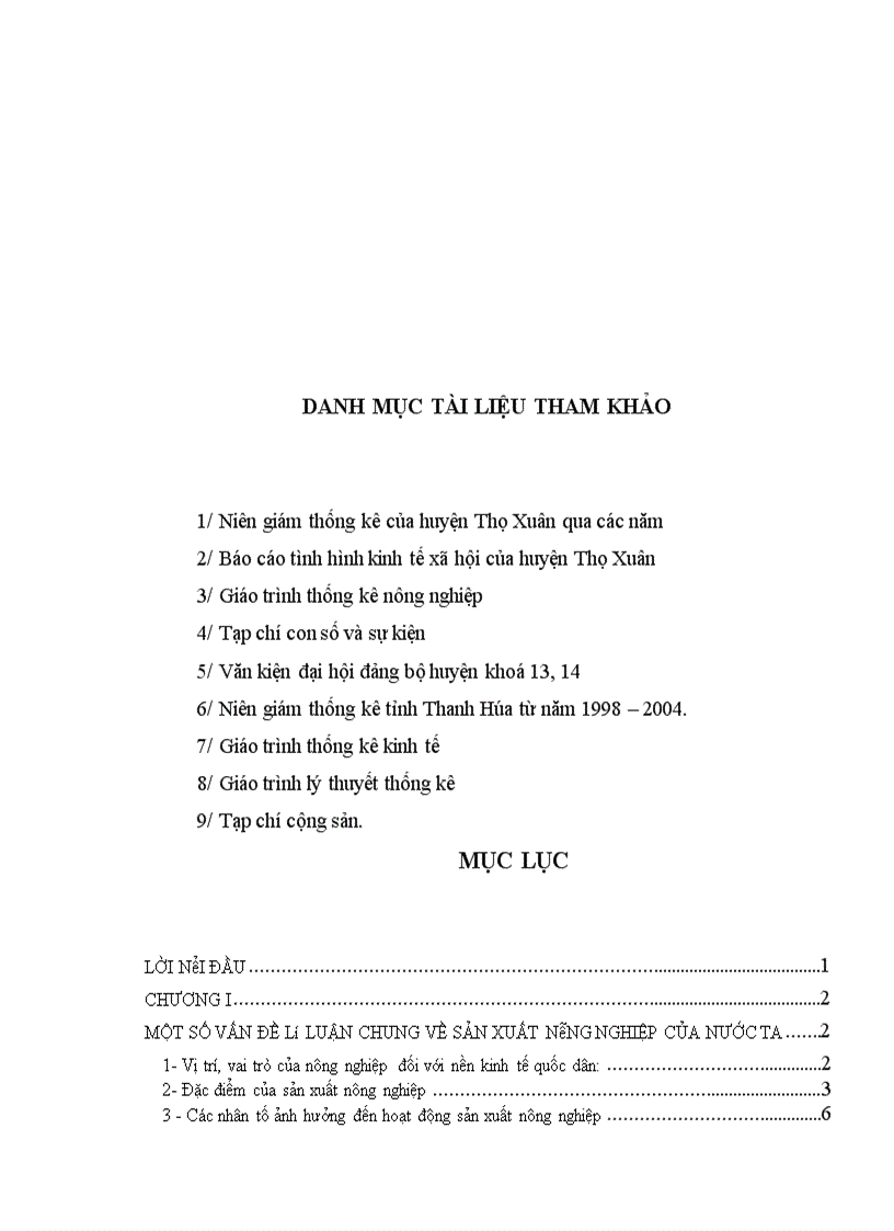 image for page Vận dụng một số phương pháp Thống kê phân tích Diện tích Năng suất Sản lượng lúa huyện Thọ Xuân tỉnh Thanh Hoá giai đoạn 1998 2005 và dự đoán đến năm 2007 1