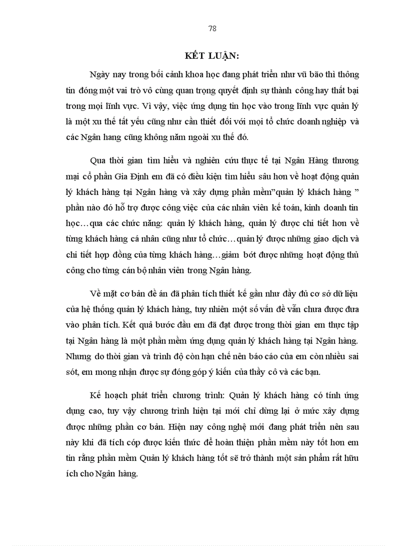 image for page Xây dựng hệ thống thông tin quản lý khách hàng tại Chi nhánh Hà Nội Phòng giao dịch Hoàn Kiếm của Ngân Hàng Thương Mại Cổ Phần Gia Định