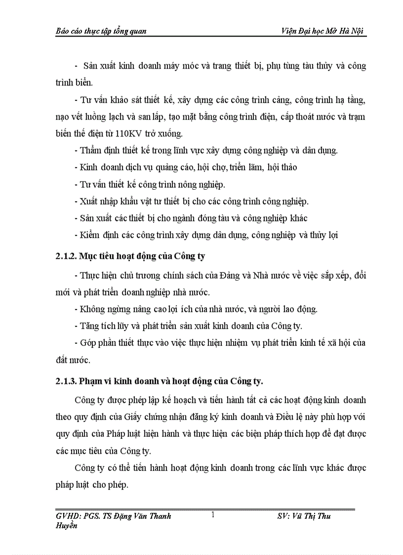 image for page Báo cáo thực tập tổng quan tại Công ty tư vấn đầu tư thương mại trực thuộc Tập đoàn công nghiệp tàu thủy Việt Nam Vinashin