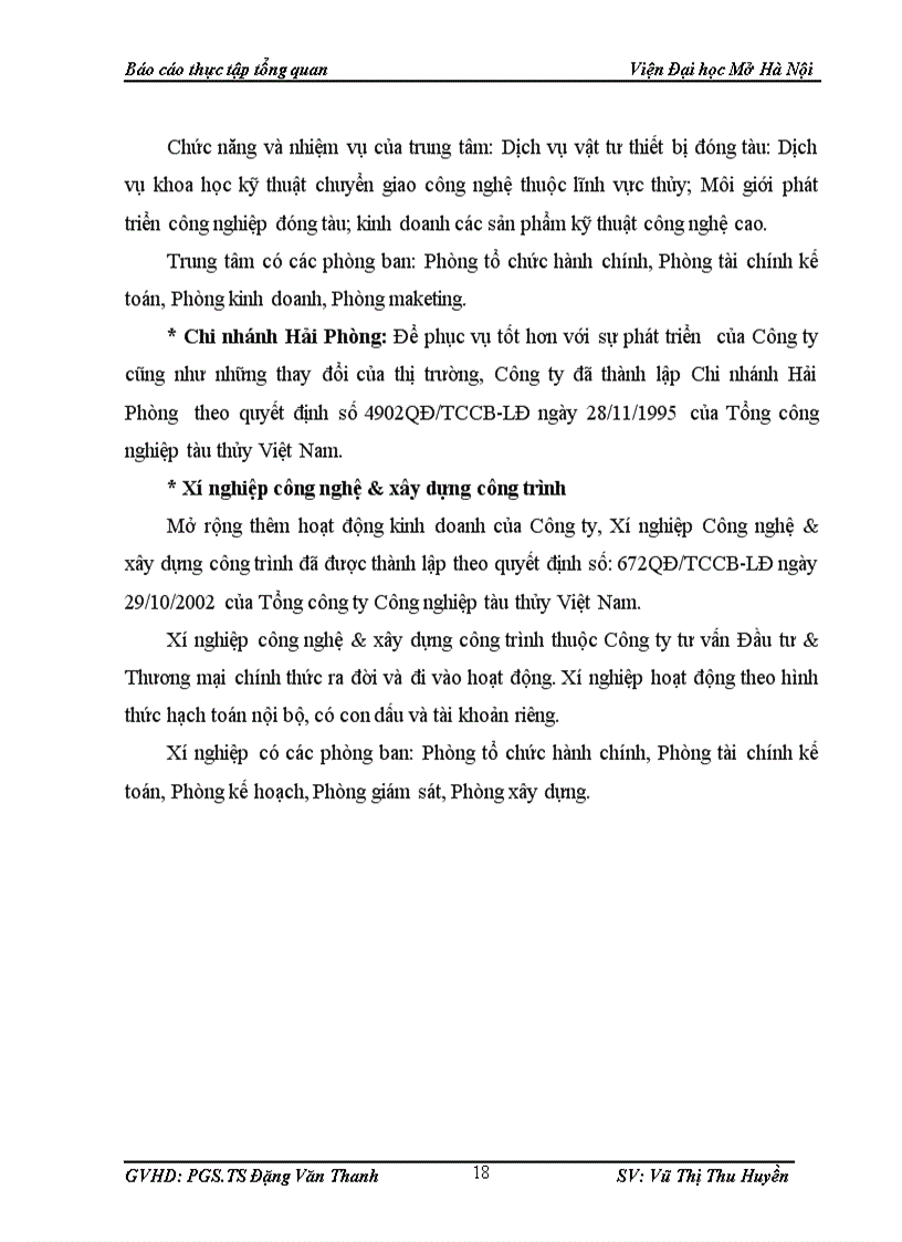 image for page Báo cáo thực tập tổng quan tại Công ty tư vấn đầu tư thương mại trực thuộc Tập đoàn công nghiệp tàu thủy Việt Nam Vinashin