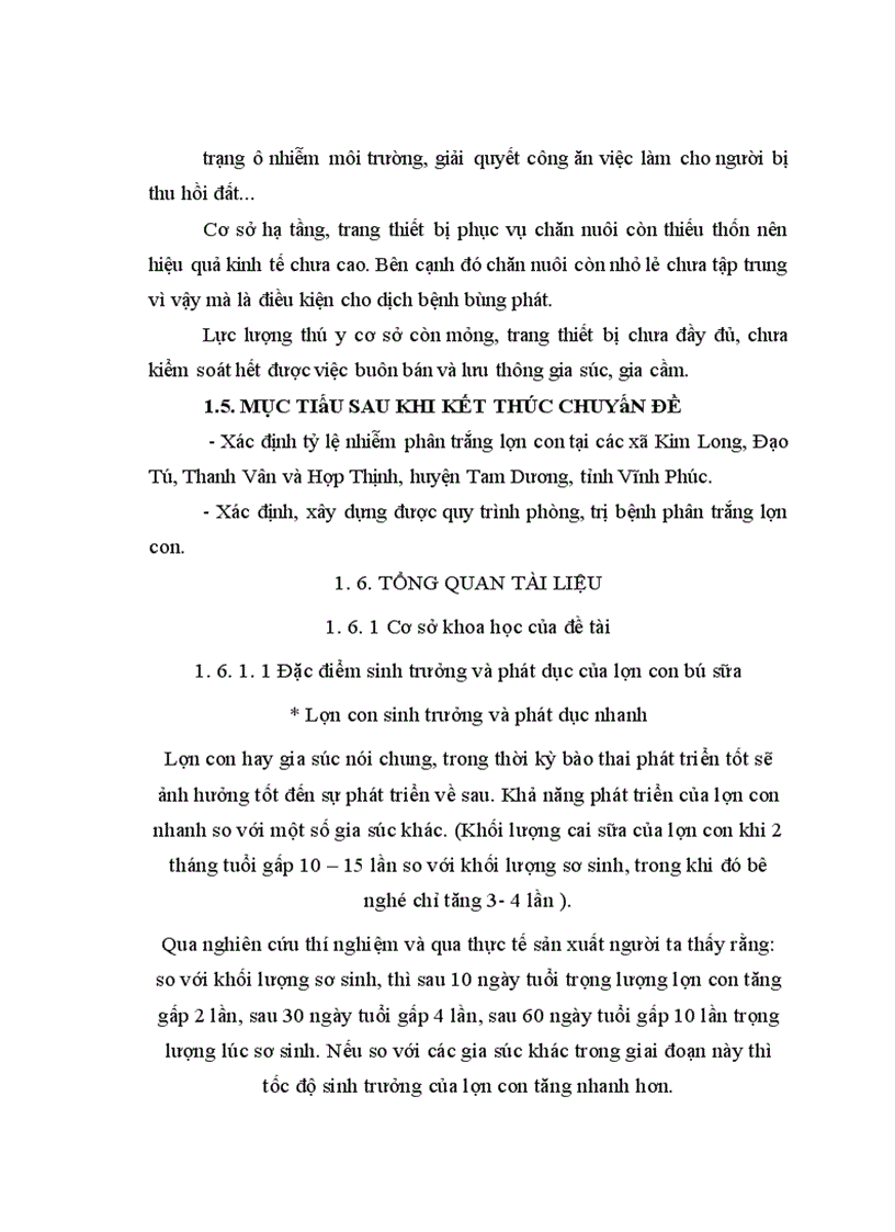 image for page Áp dụng một số biện pháp phòng trị bệnh phân trắng lợn con nuôi trong nông hộ ở một số xã thuộc huyện Tam Dương tỉnh Vĩnh Phúc