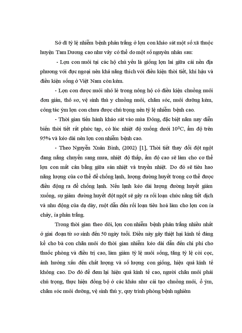 image for page Áp dụng một số biện pháp phòng trị bệnh phân trắng lợn con nuôi trong nông hộ ở một số xã thuộc huyện Tam Dương tỉnh Vĩnh Phúc