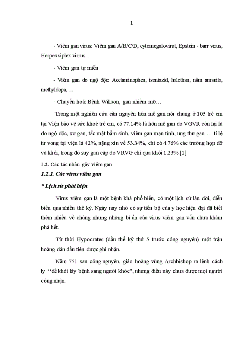 image for page Nghiên cứu đặc điểm lâm sàng cận lâm sàng và một số nguyên nhân suy gan cấp ở trẻ em tại Bệnh viện Nhi Trung Ương 1