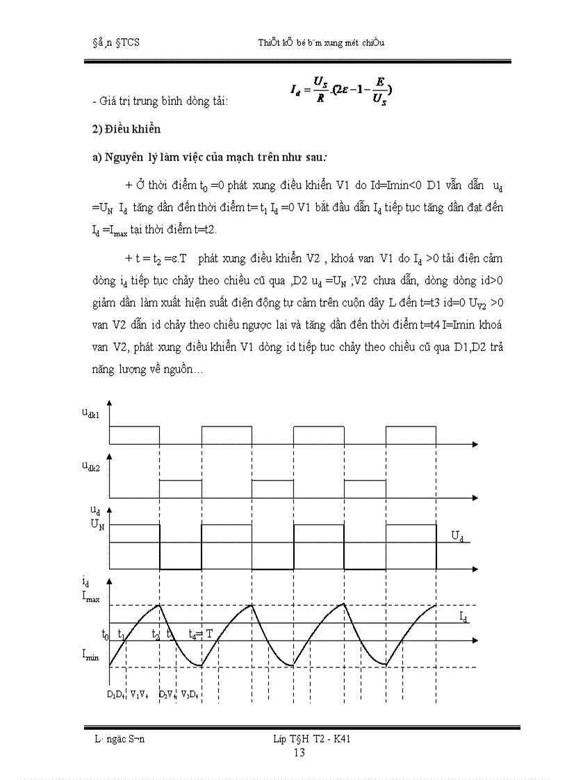 image for page Thiết kế bộ băm xung một chiều để điều chỉnh tốc độ động cơ điện một chiều kích từ song song lấy nguồn cung cấp từ acqui 1