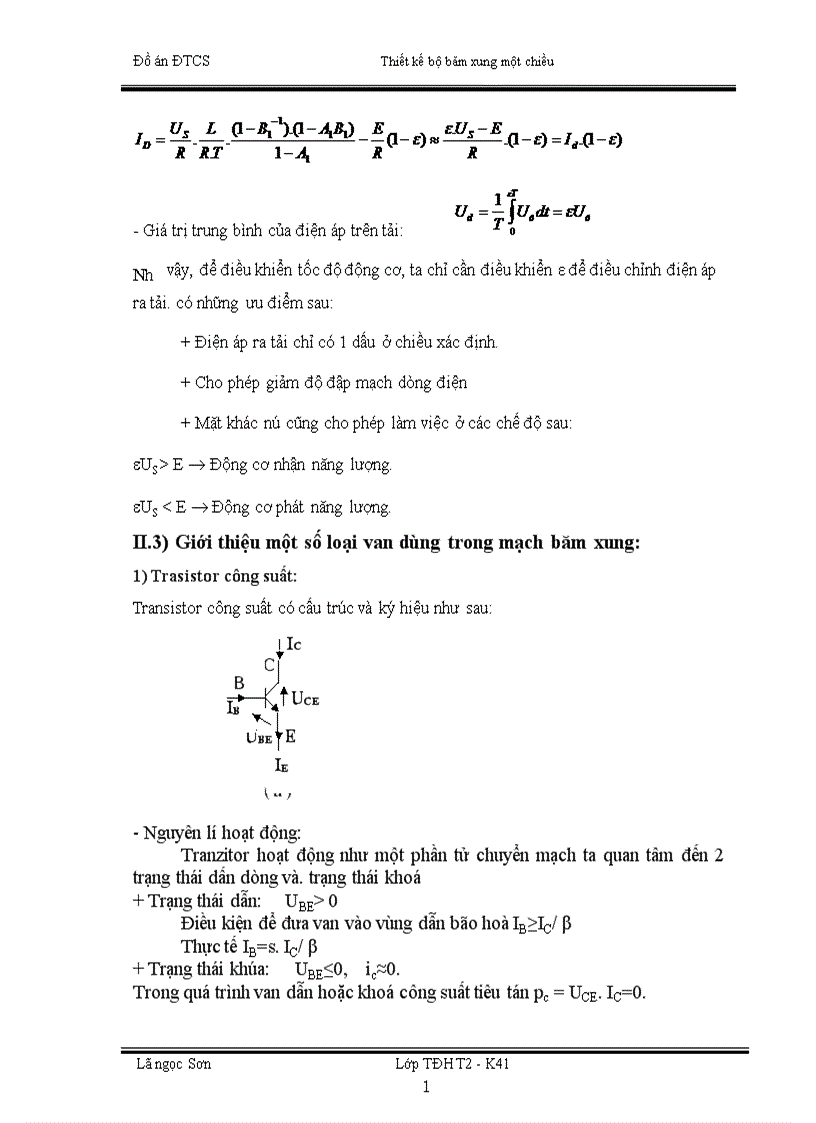 image for page Thiết kế bộ băm xung một chiều để điều chỉnh tốc độ động cơ điện một chiều kích từ song song lấy nguồn cung cấp từ acqui 1