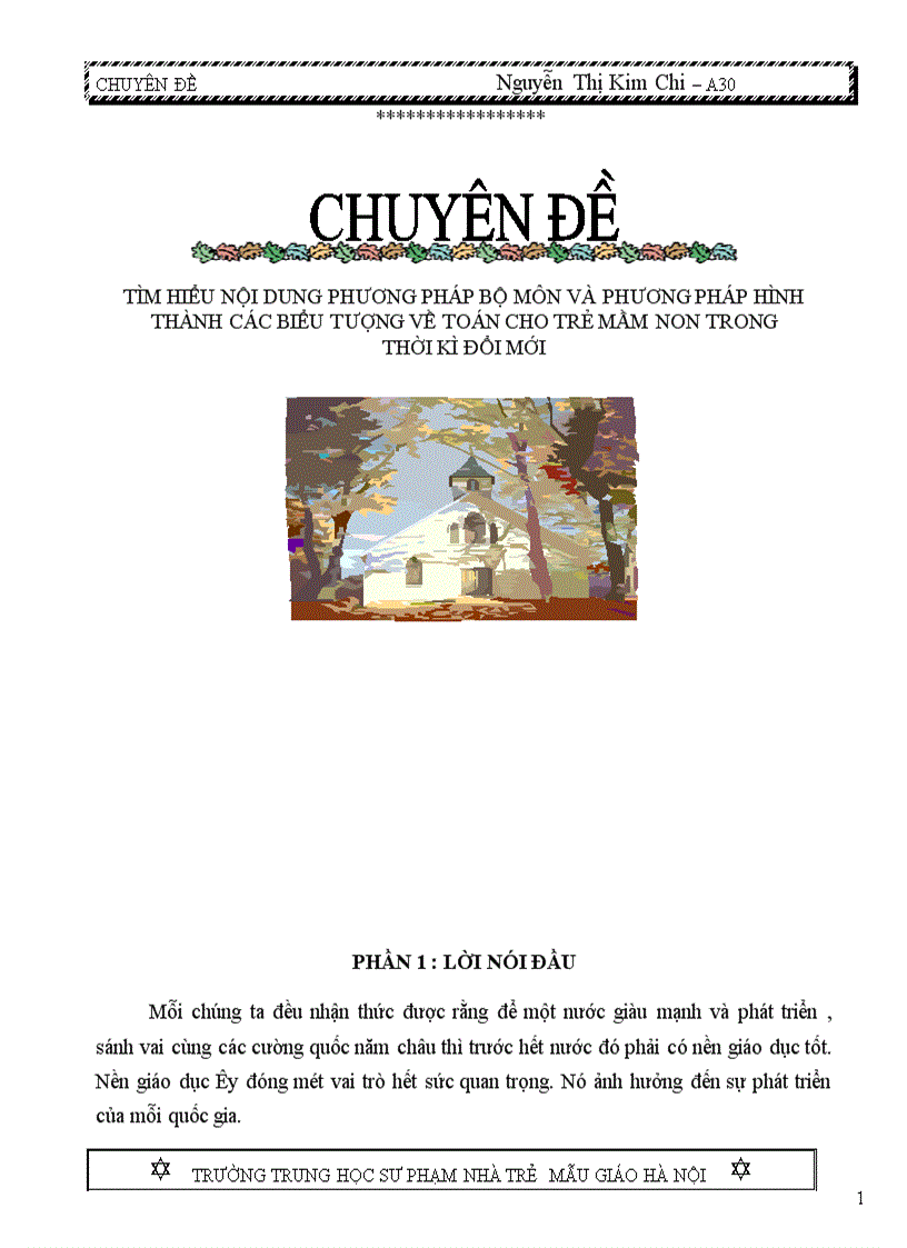 image for page Tìm hiểu nội dung phương pháp bộ môn và phương pháp hình thành các biểu tượng về toán cho trẻ mầm non trong thời kì đổi mới 1