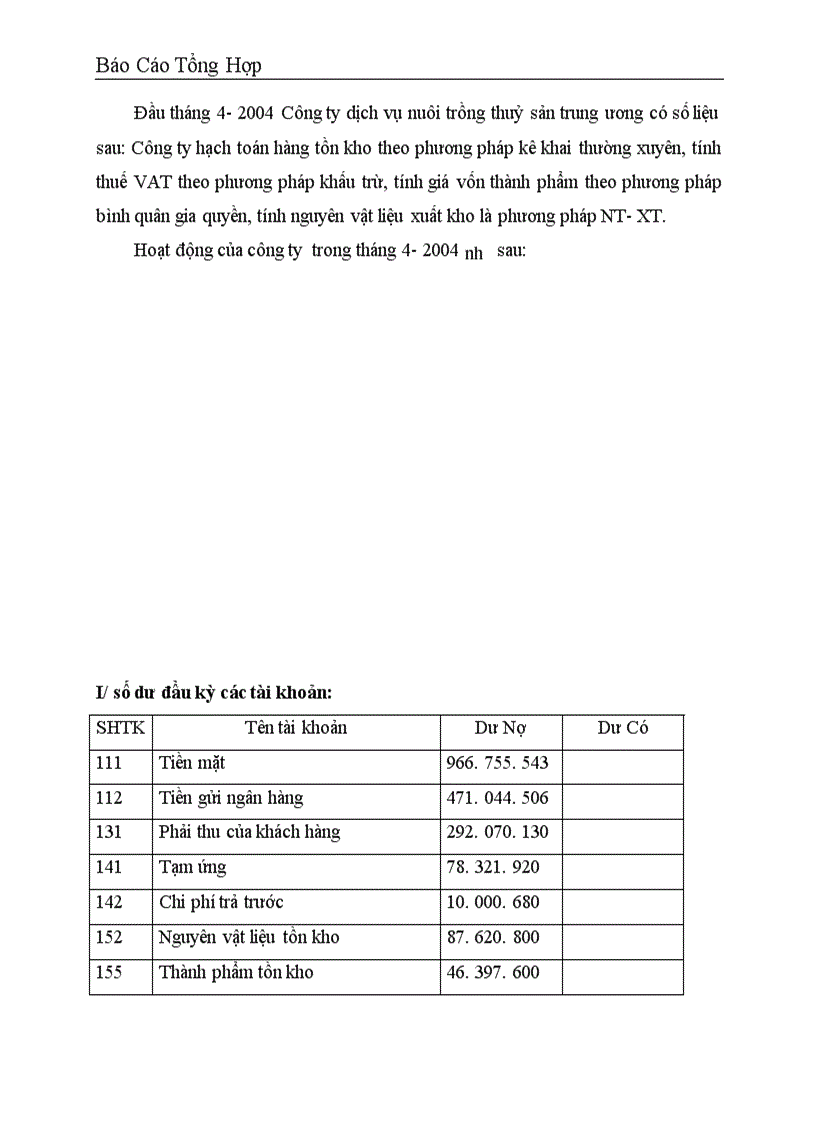 image for page Công tác hạch toán kế toán tại Công ty dịch vụ nuôi trồng thuỷ sản trung ương 1