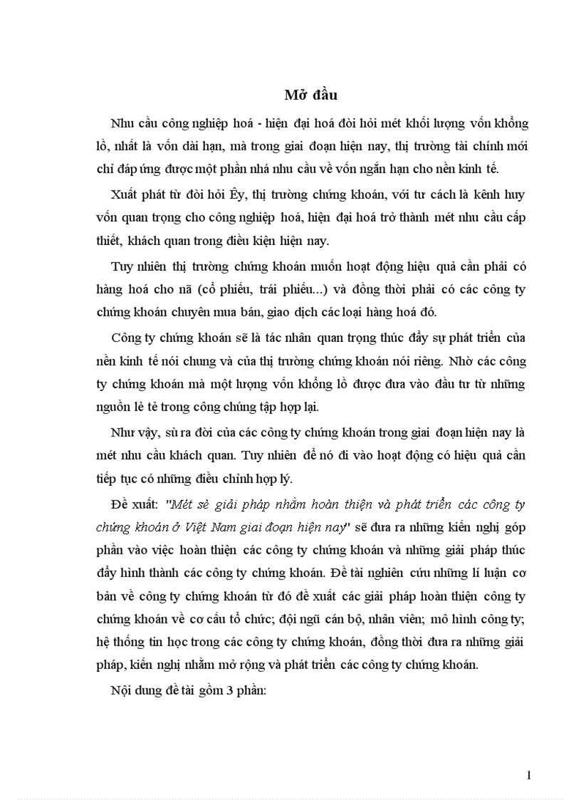 image for page Một số giải pháp nhằm hoàn thiện và phát triển các công ty chứng khoán ở Việt nam giai đoạn hiện nay 1