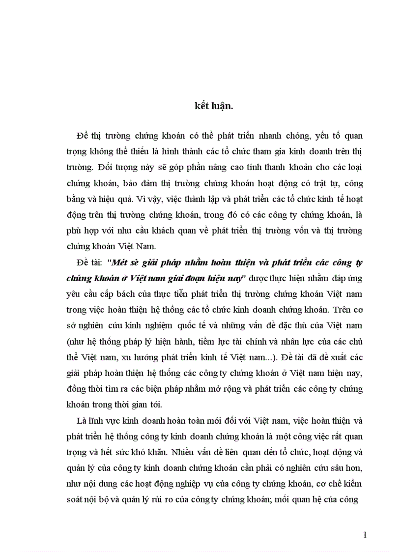 image for page Một số giải pháp nhằm hoàn thiện và phát triển các công ty chứng khoán ở Việt nam giai đoạn hiện nay 1