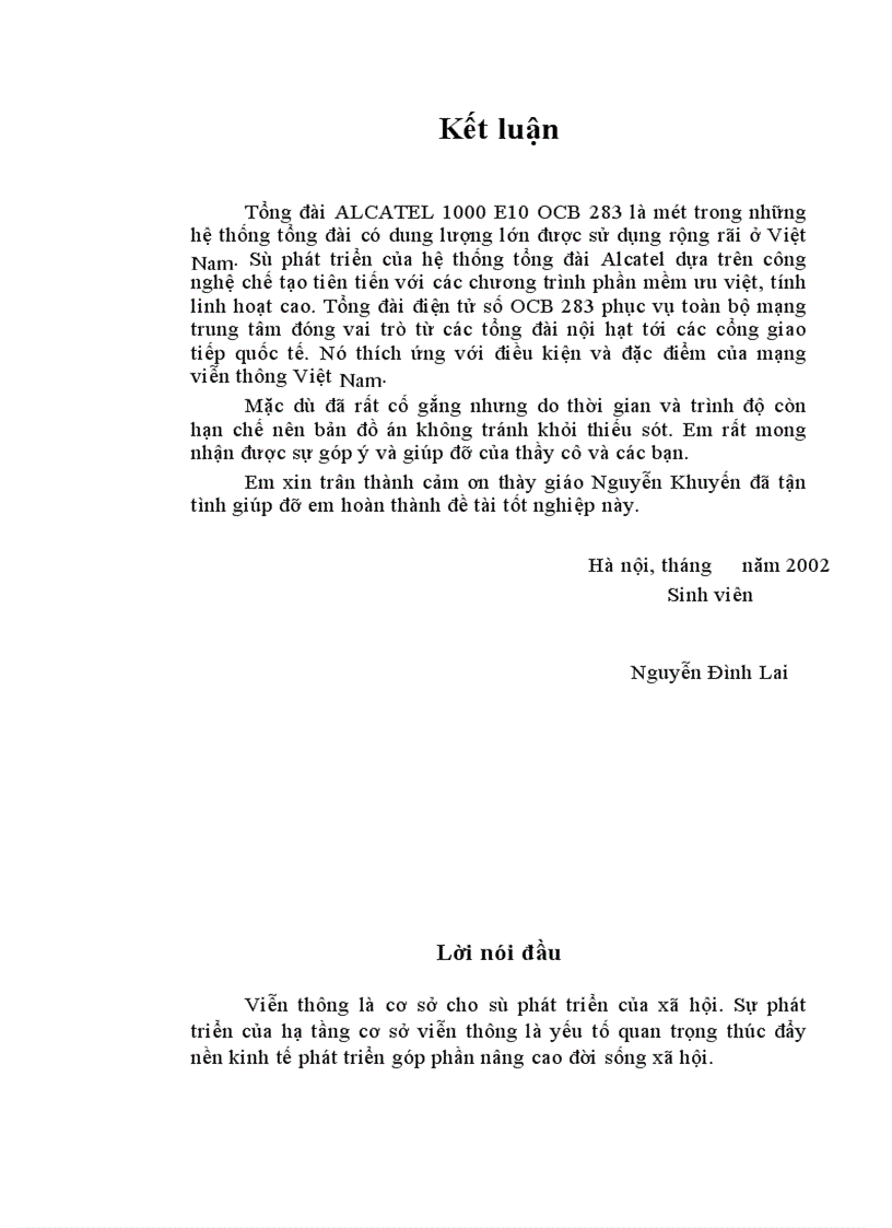 image for page Quá trình thiết lập cuộc gọi nội bộ trong hệ thống tổng đài ALCATEL