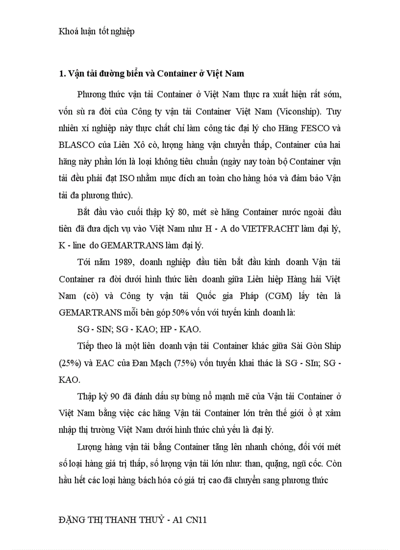 image for page Vận tải Đa phương thức quốc tế thực trạng và hướng phát triển ở khu vực phía Bắc