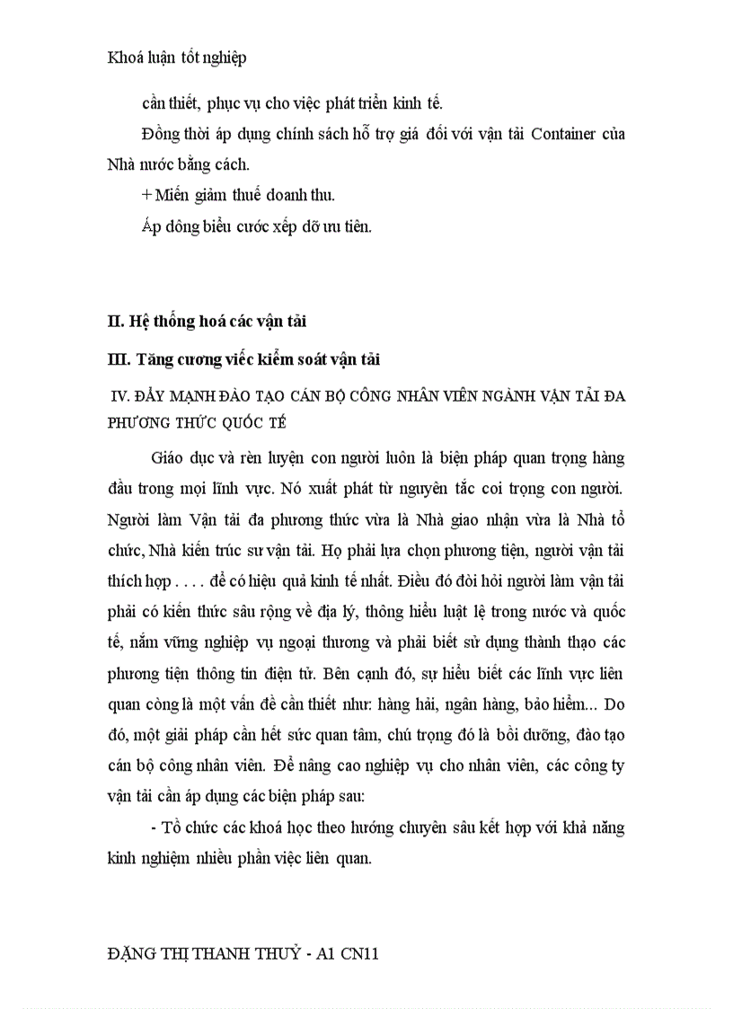 image for page Vận tải Đa phương thức quốc tế thực trạng và hướng phát triển ở khu vực phía Bắc