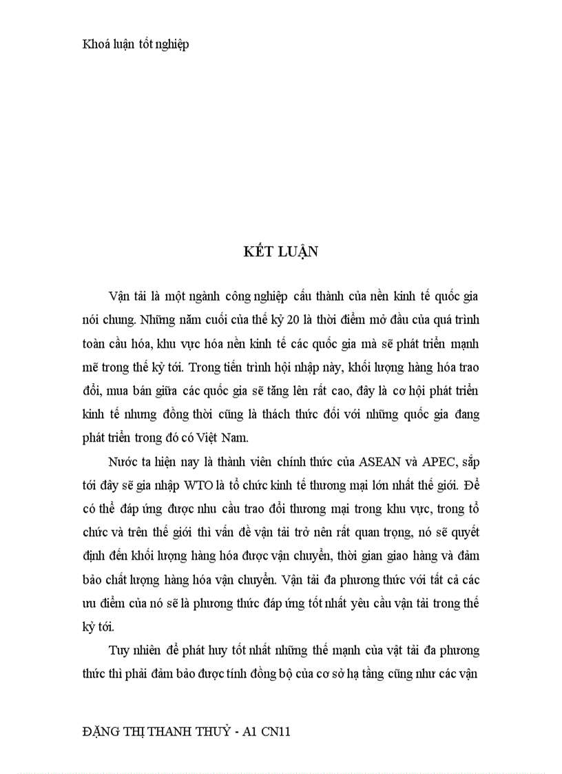 image for page Vận tải Đa phương thức quốc tế thực trạng và hướng phát triển ở khu vực phía Bắc